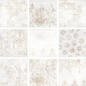 White Gloss Rustic Look Decor Porcelain Tile