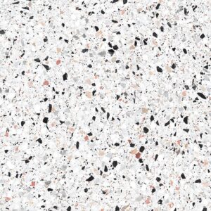 White Matt Terrazzo Look Porcelain
