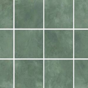 Green Matt Encaustic Look Tile