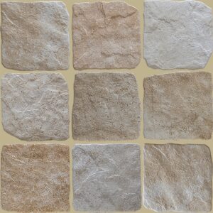 Beige Grip Cobblestone Look Porcelain Tile