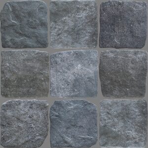 Dark Grey Grip Cobblestone Look Porcelain Tile