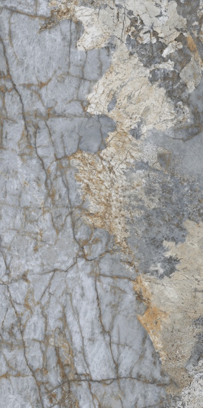 Blue Matt Marble Look Porcelain Tile