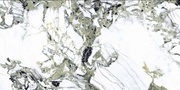 Green Jade Matt 3d Finish Marble Look Porcelain Tile