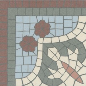Gilbert Corner Matt Encaustic Style Poecelain Tile