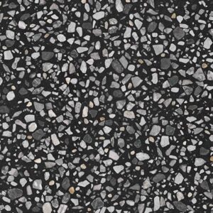 Black Multi Matt Terrazzo Look Porcelian Tile