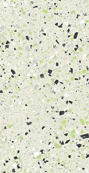 Green Matt Large Porcelain Chip Terrazzo Look Tile