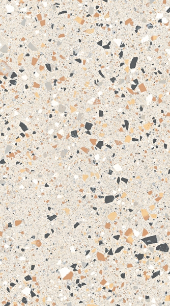 Ivory Matt Large Porcelain Chip Terrazzo Look Tile