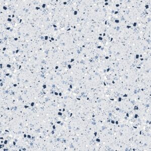 Blue Matt Large Porcelain Chip Terrazzo Look Tile