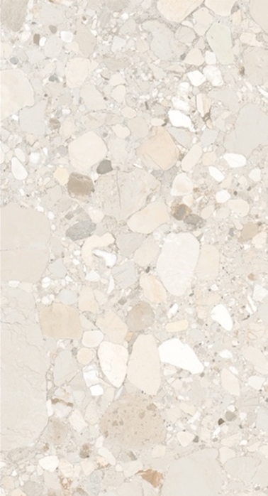 Cream Matt Terrazzo Look Porcelain Tile