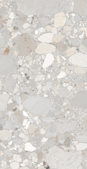 Grey Matt Terrazzo Look Porcelain Tile