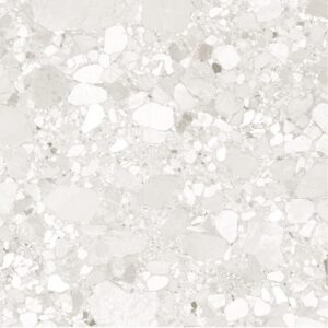 Light Grey Matt Terrazzo Look Porcelain Tile