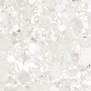 Light Grey Matt Terrazzo Look Porcelain Tile