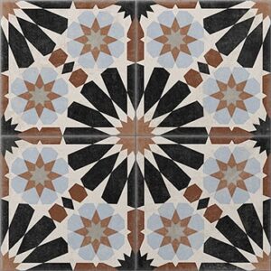 Multi Colour Matt Rapido Artisan Encaustic Look Tile