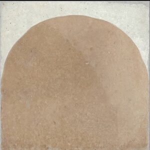 Terracotta Look Decor on White Matt Porcelain Tile