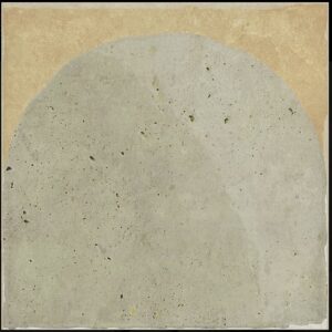 Khaki Green Decor on Terracotta Look Matt Porcelain Tile