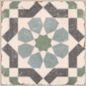 Multi Colour Matt Encaustic Style Tile