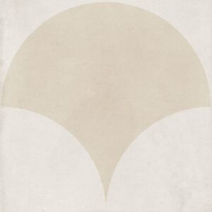 Beige Matt Fishscale Decor Tile