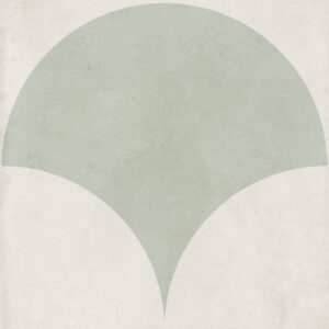 Green Matt Fishscale Decor Tile