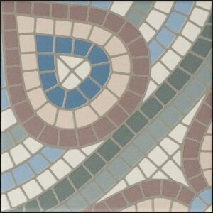 Multi Coloured Matt Decor Tile