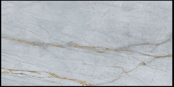Blue Matt Marble Look Porcelain Tile