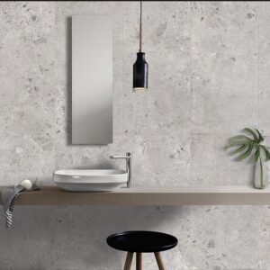 Grey Matt Stone Look Porcelain Tile