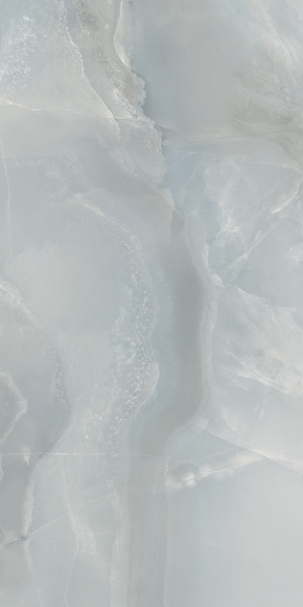 Blue Grey Travertine Cross Cut Look 3d Honed Porcelain Tile