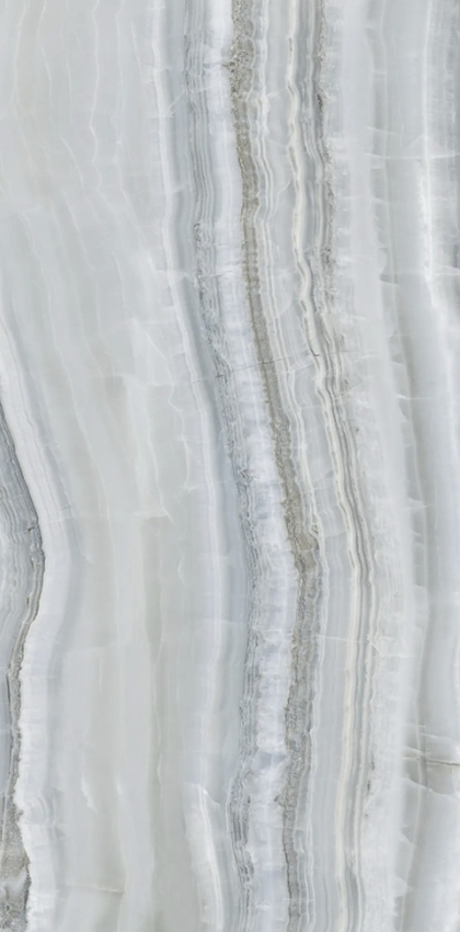 Blue Grey Travertine Vein Cut Look 3d Honed Porcelain Tile
