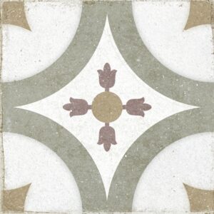 Miravet Multi Colour Matt Encaustic Look Tile
