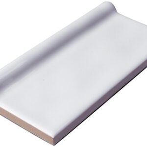 White Gloss Capping Attached Subway Tile