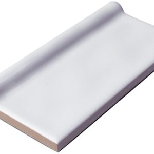 White Matt Capping Attached Subway Tile