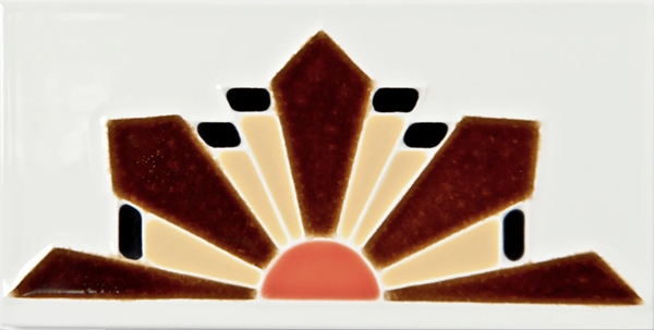 Brown/Topaz/Blk/Orange on White Gloss Dawn