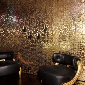 Metallic Gold Metal Matt & Gloss Finish Mosaic