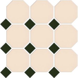 Vanilla-green Octagonal and Dot