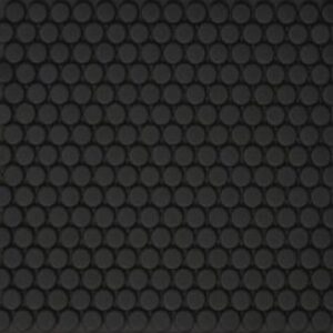 Midnight Black Matt Penny Round Mosaic