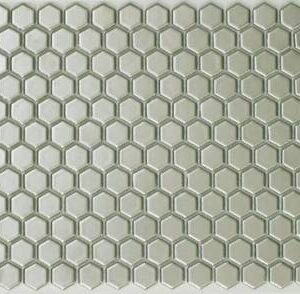 Silver Gloss Hexagon Mosaic Tile