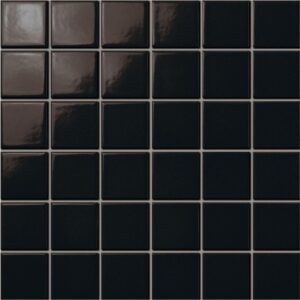 Raven Black Gloss Sheeted Mosaic