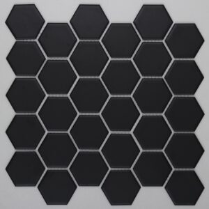 Black Matt Hexagonal