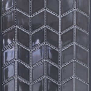 Ebony Black Gloss Chevron