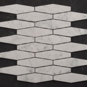 Carrara Honed Elongated Hexagon