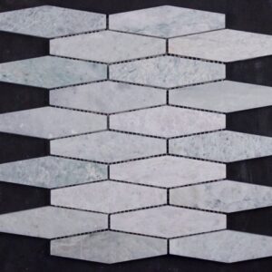 Ming-green Honed Elongated Hexagon