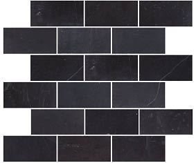 Nero Marble Brick Pattern Kensington