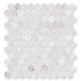 Ice Honed Marble Penny Dime