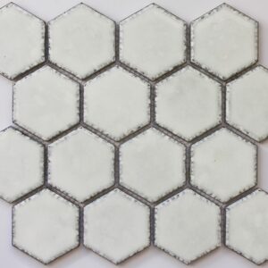 Rustic-white Hexagon Impression