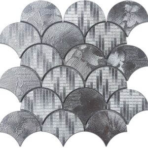 Silver Metal Fishscale Shimmering
