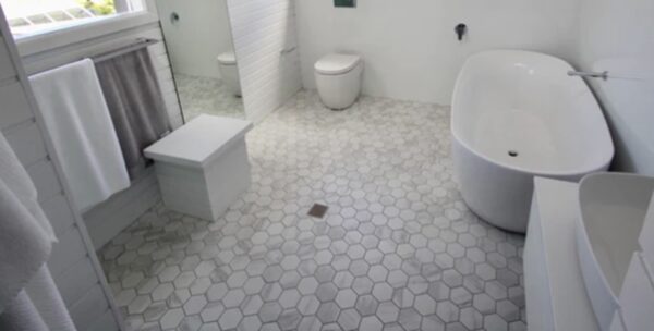 Carrara Look Matt Hex Mosaic