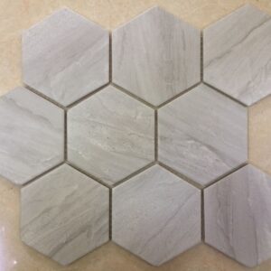 Soft-grey Large Matt Hex Cemento