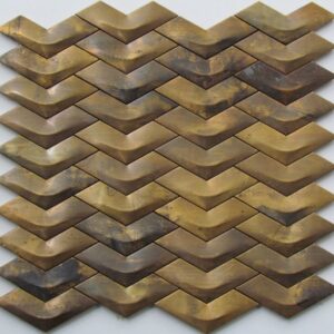 Brass Chevron Mosaic