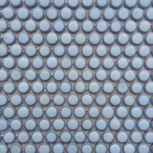 Light-blue Framed Gloss Penny Round