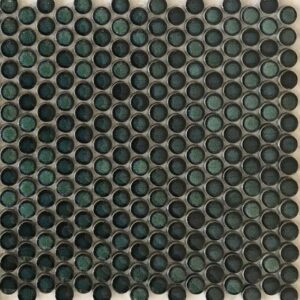 Turtle-green Framed Gloss Penny Round