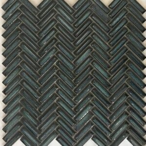 Turtle-green Gloss Finger Herringbone